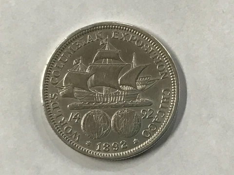 1892 Columbian Exposition Commemorative Silver Half Dollar   B0558 Cover