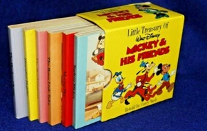Vintage 1986 Little Treasury of Disneys Mickey & Friends 6 Minibücher - L@@K - Bild 1 von 9