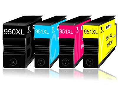 XL Druckerpatronen für HP 950XL 951XL für OfficeJet Pro 8615 8610 (4er Set) - Bild 1 von 4