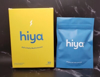 Multivitamínico diario para niños Hiya Health 30 masticables - bolsa sellada de suministro para 30 días Foto 1 de 4