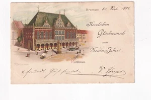 1416) BREMEN 1896 - LITHO RATHAUS - - Bild 1 von 2
