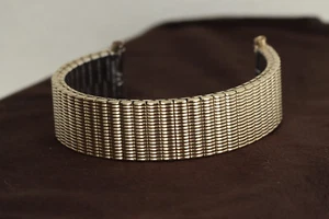 Hadley-Roma 18mm-21mm Yellow Gold Plated Men's Watch Bracelet / Band, MB7335Y - Picture 1 of 3