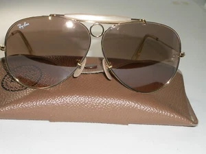 VINTAGE B&L RAY BAN GRADIENT FLASH ROSE CRYSTAL SHOOTING AVIATOR SUNGLASSES - Picture 1 of 16