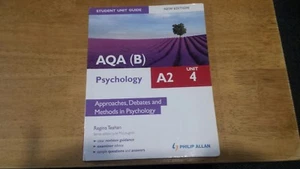 AQA (B) PSYCHOLOGY A2 UNIT 4 STUDENT UNIT GUIDE APPROACHES DEBATES AND METHODS - Picture 1 of 5