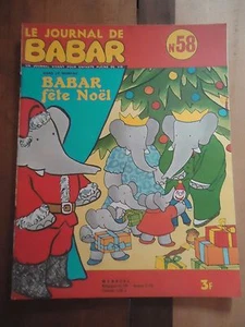 Die Zeitung Von Babar Nr. 58 1973 Laurent De Brunhoff Party Noel Tanne Geschenke - Bild 1 von 1