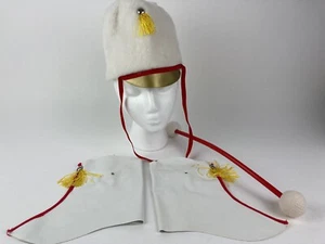 Rare Vintage Mid Century Drum Majorette Halloween Costume Hat Shoe Covers Baton - Bild 1 von 12