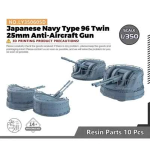 LY350605D 1/350 Upgrade Parts Japanese Navy Type 96 Twin 25mm Anti-Aircraft Gun - Picture 1 of 3