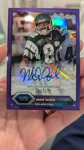 2023 Topps Composite Chrome Mike Quick Auto Purple #160/175 - Picture 1 of 2