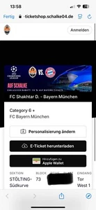 2 Karten Donezk Bayern - Bild 1 von 1