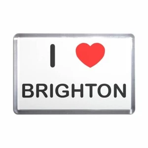 Brighton I Love Heart Plastic Fridge Magnet (S, M, L, XL) - Picture 1 of 10