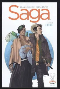 SAGA #1 IMAGE COMICS 1ST PRINT BRIAN VAUGHAN FIONA STAPLES 2012 - Picture 1 of 2