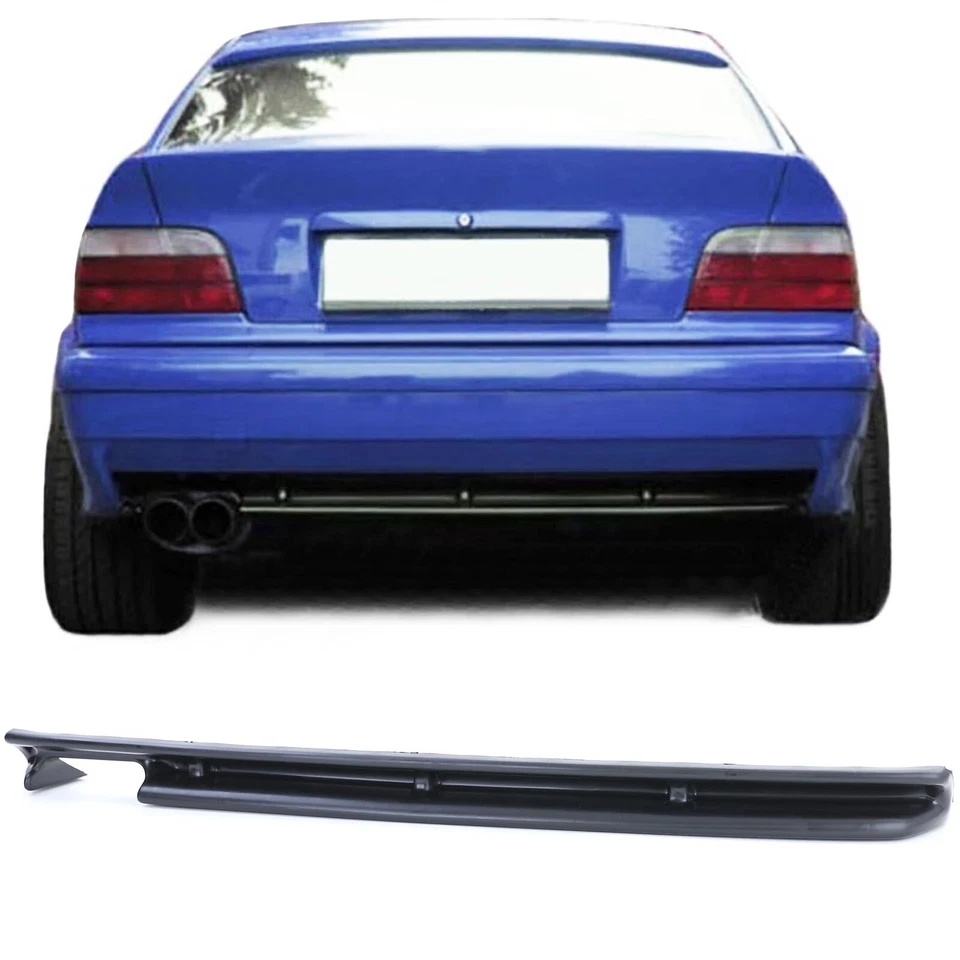 SPOILER DIFFUSEUR LOOK M3 POUR PARECHOC ARRIERE BMW SERIE 3 E36 BERLINE COUPE - Photo 1/4