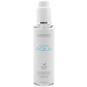 Wicked Sensual Care Simply Aqua Lube 4oz - Water-Based Lubricant - Picture 1 of 2