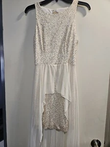 B. Sequin Gold And White Dress size 7/8 - Picture 1 of 8