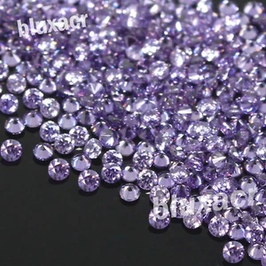 Wholesale 1.50 mm Round Brilliant Cut VVS1 Fancy Purple Color Diamond 100 Pc Lot - Picture 1 of 9