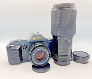 Canon T70 T-70 SLR 35mm Film Camera & FDn 50mm F/2 & 70-210 F/4 Zoom Lens Set - Picture 1 of 24