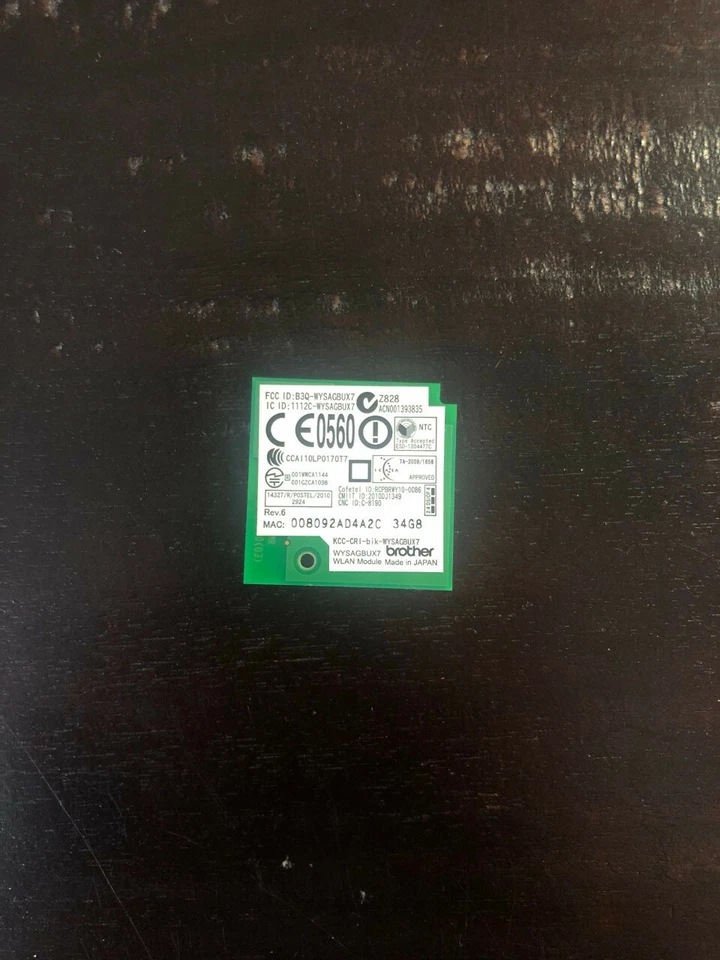 Brother MFC-8710DW Printer WLAN Wireless Wifi Card KCC - CRI - blk - WYSAGBUX7 - Image 1 of 1