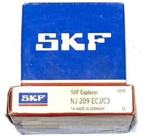 SKF NJ 209 ECJ/C3 CYLINDRICAL ROLLER BEARINGS FACTORY NEW - Picture 1 of 2