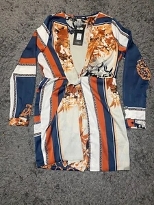 Fashion Nova- Whole Lotta Class Satin Mini Dress- Multicolor XL- Womens NWT - Picture 1 of 6