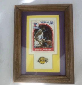 1989 Magic Johnson Hoops NBA All-Star Game #166 Los Angeles Lakers + Pin - gerahmt - Bild 1 von 4