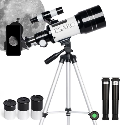 Telescopio astronomico profesional astronomical 70 mm Refractor con 3 oculares - Image 1 of 4