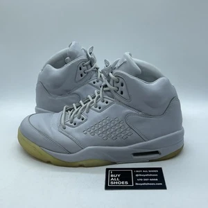 Size 9.5 - Air Jordan 5 Retro Premium Pure Platinum Leather (881432-003) - Picture 1 of 8