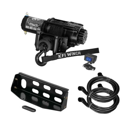 Kit de cabrestante KFI 2500 lb para John Deere Gator XUV 825i S4 TODO (cuerda sintética) Foto 1 de 4