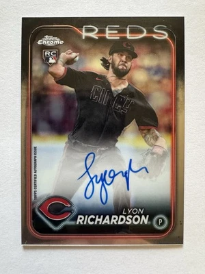2024 Topps Chrome - Rookie Autographs #RA-LR Lyon Richardson (AU, RC) - Image 1 of 2