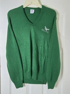 Suéter Vintage Philadelphia Eagles Años 70 80 GARAN Cuello en V Golf Kelly Verde Jersey - Imagen 1 de 5