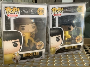 2 Stück Bruce Lee Funko Pop Bait Exclusive Limited Edition 219 Yellow Suit 592 - Bild 1 von 8