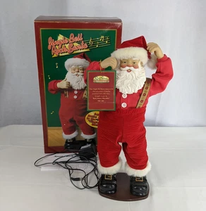 1998 Christmas Fantasy Jingle Bell Rock Santa Claus Animated Dancing Musical - Picture 1 of 18
