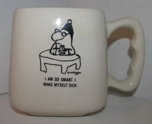 Herb Gardner Nebbishes 50er Jahre I AM SO SMART I MAKE MYSELF SICK Kaffeetasse Becher - Bild 1 von 6