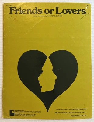 Friends or Lovers," Act 1 Spring Records;Raeford Gerald -1973 Vintage-Gaucho HTF - Image 1 of 4