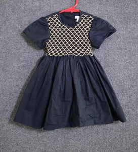 Livly Kleid Mädchen 12-18M blau Plissee gesmokt Flatterärmel V-Ausschnitt gefüttert gebraucht, in einwandfreiem Zustand - Bild 1 von 4