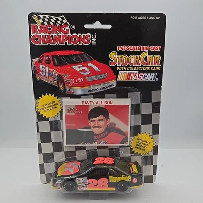 Davey Allison #28 1992 Racing Champions NASCAR w/collectors card NIP 1:43 - Image 1 of 2