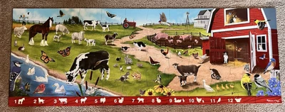 Напольная головоломка Melissa & Doug Sunny Hill Farm из 48 предметов • 4 фута • животные • возраст 4+ - Изображение 1 из 4