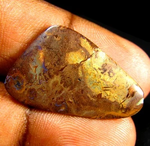 9.52 ct Fancy Shape (28 x 16 mm) Multi Color Australian Koroit Boulder Opal - Picture 1 of 1