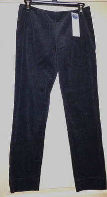 Pantalones Charter Club Mujer 14 Negros Adelgazantes Clásicos Pierna Ajustada Tobillo Pana Nuevos Foto 1 de 4