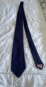 PINK LONDON Designer Silk Floral Necktie Pink Lavender Blue Navy 3 3/4" x 59" - Picture 1 of 5