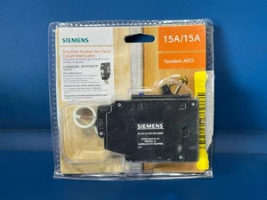 Siemens Q1515AFCNP Interruttore Afci Tandem 15 Ampere 1 Polo - Foto 1 di 1