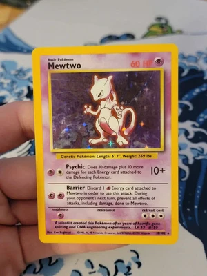 Mewtwo Holo Rare Base Set 010/102 NM- Pokemon Card - Image 1 of 3