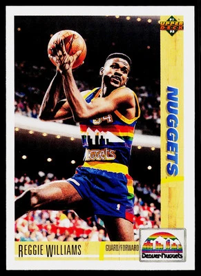 Reggie Williams, 1991-92 Upper Deck, #206, Denver Nuggets, - Image 1 of 2