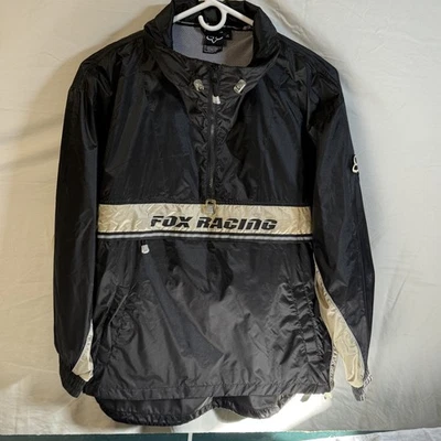 Cortavientos retro FOX RACING para hombre XL vintage motocross negro 1/4 cremallera genial Foto 1 de 4