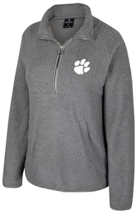 Colosseum Women's Clemson Tigers Super-Soft Quarter-Zip Pullover Jacket Large - Picture 1 of 1