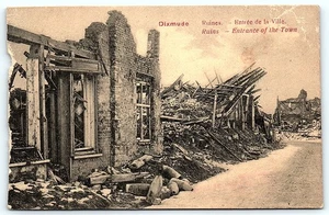 Postcard Dixmude Belgium likely from the Battle of the Yser WW1 - Picture 1 of 2