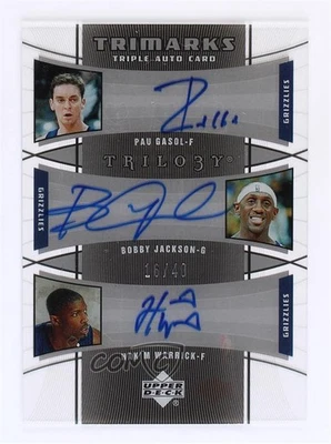 2005 Trilogy Trimarks /40 Pau Gasol Bobby Jackson Hakim Warrick Rookie Auto RC - Image 1 of 2