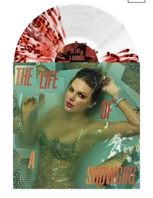 PRESALE Taylor Swift Life Of A Showgirl - Honestly Wild Red Splatter Vinyl - Image 1 of 3