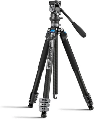 SIRUI L-224FL+KV-5 Carbon Fiber Video Tripod Kit - Image 1 of 4