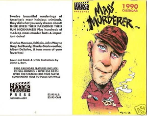GLENN BARR Comic Art 1990 FILM BEDROHUNGSKALENDER gruselig falsch!! NM Lagerbestand - Bild 1 von 1