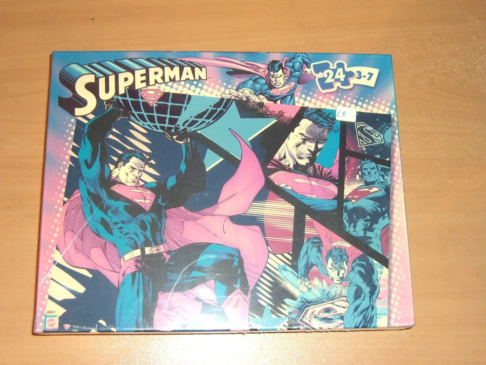 Rompecabezas Mattel DC Superman 2005 24 piezas 10"x13" sin usar, en caja sellado Foto 1 de 4